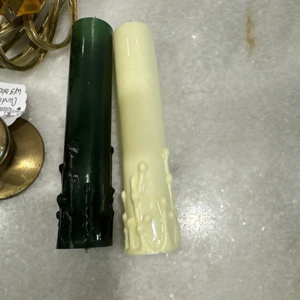 Vintage Brass Electric Candle 3 In 1 Color‎ Change Candle/Window Light